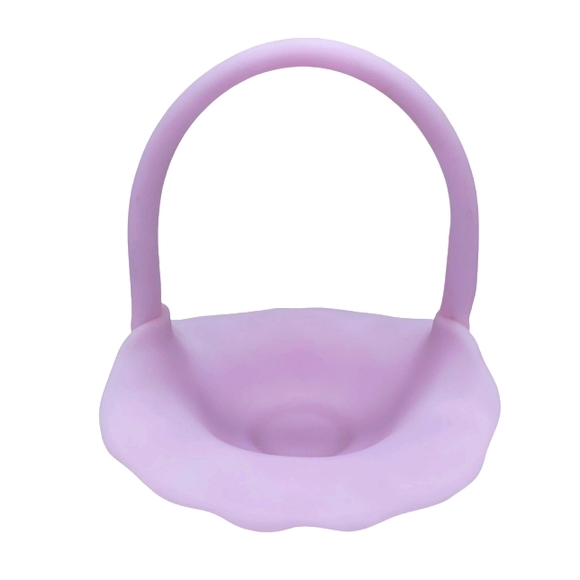 Fenton Lilac Waterlily Basket - Picture 7 of 10